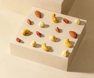 آجیل چهار مغز شور زعفرانی (تمام مغز)